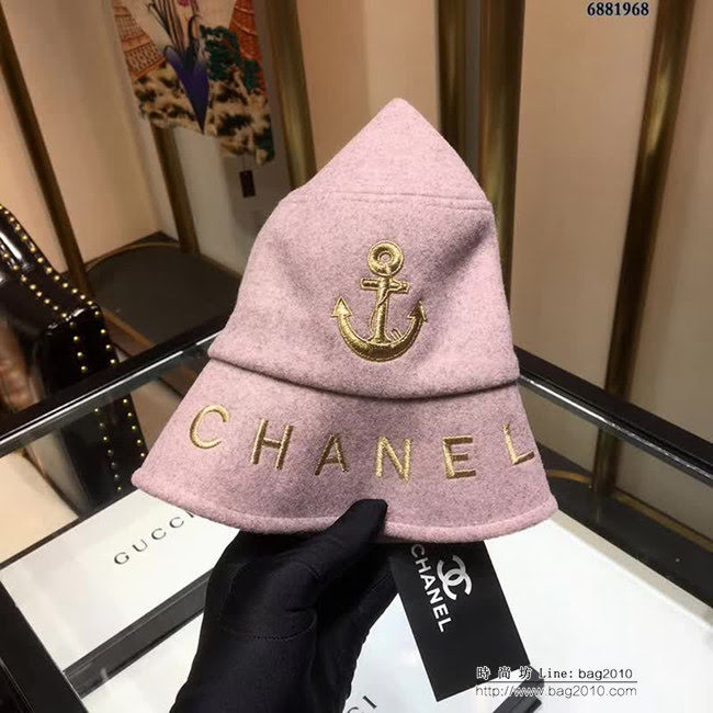 CHANEL香奈兒 秋冬羊毛漁夫帽 6881968 LLWJ6591